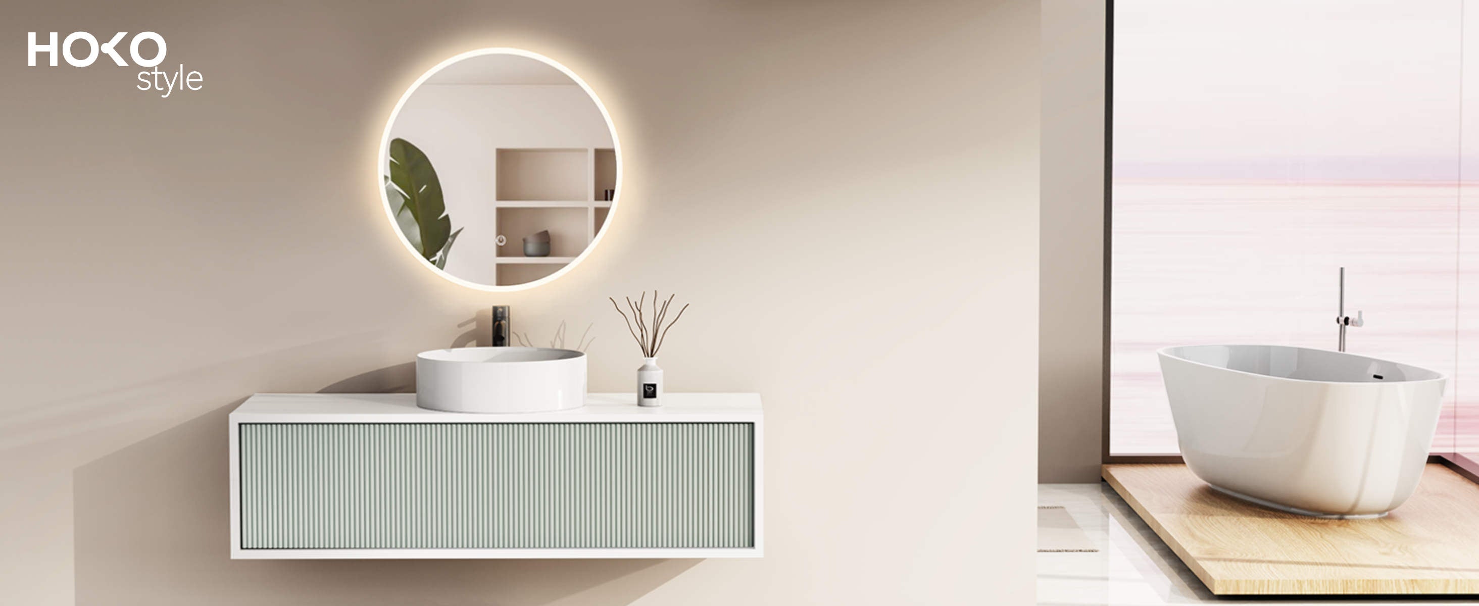 LED Badspiegel, design runder Badspiegel, Badspiegel mit led Beleuchtung