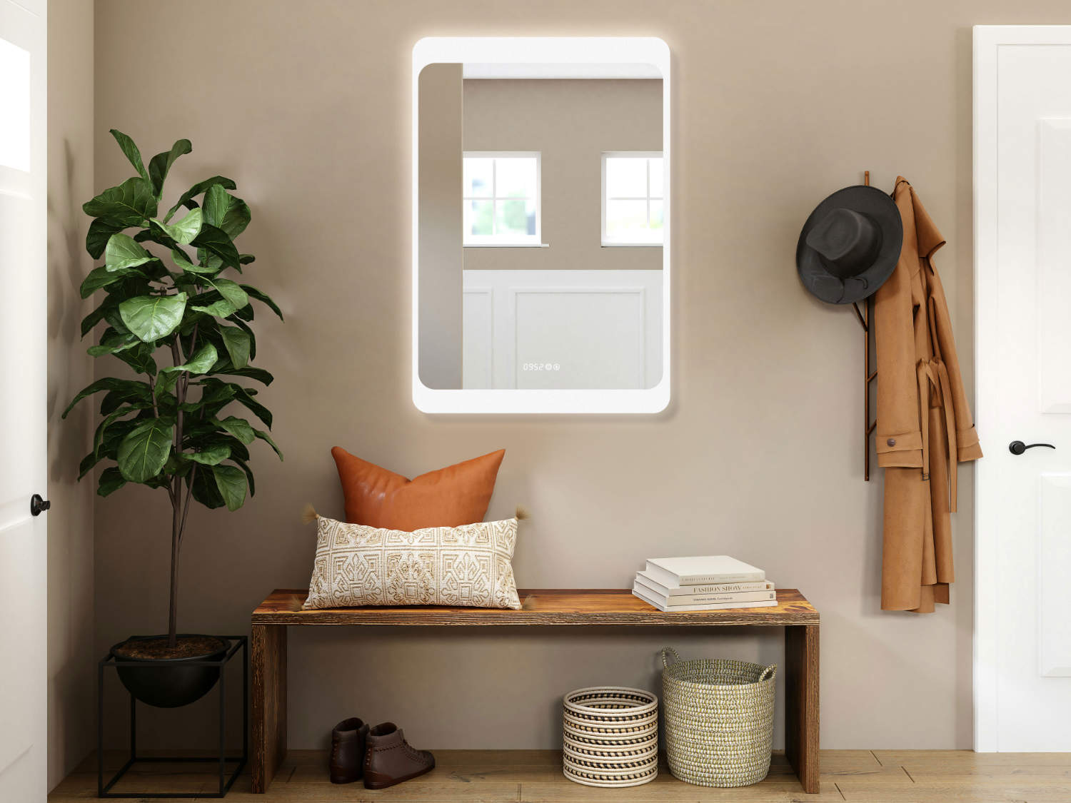 LED Badspiegel, design Badspiegel, Badspiegel mit led Beleuchtung