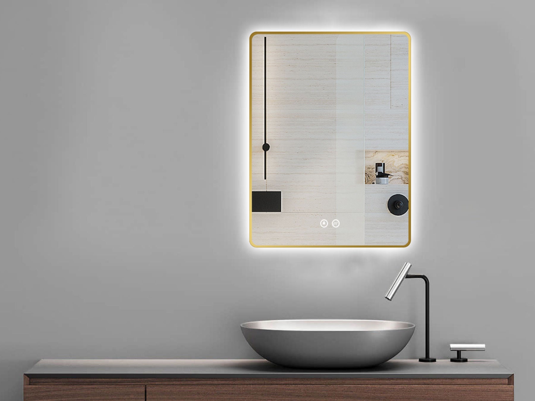 LED Badspiegel, design Badspiegel, Badspiegel mit led Beleuchtung