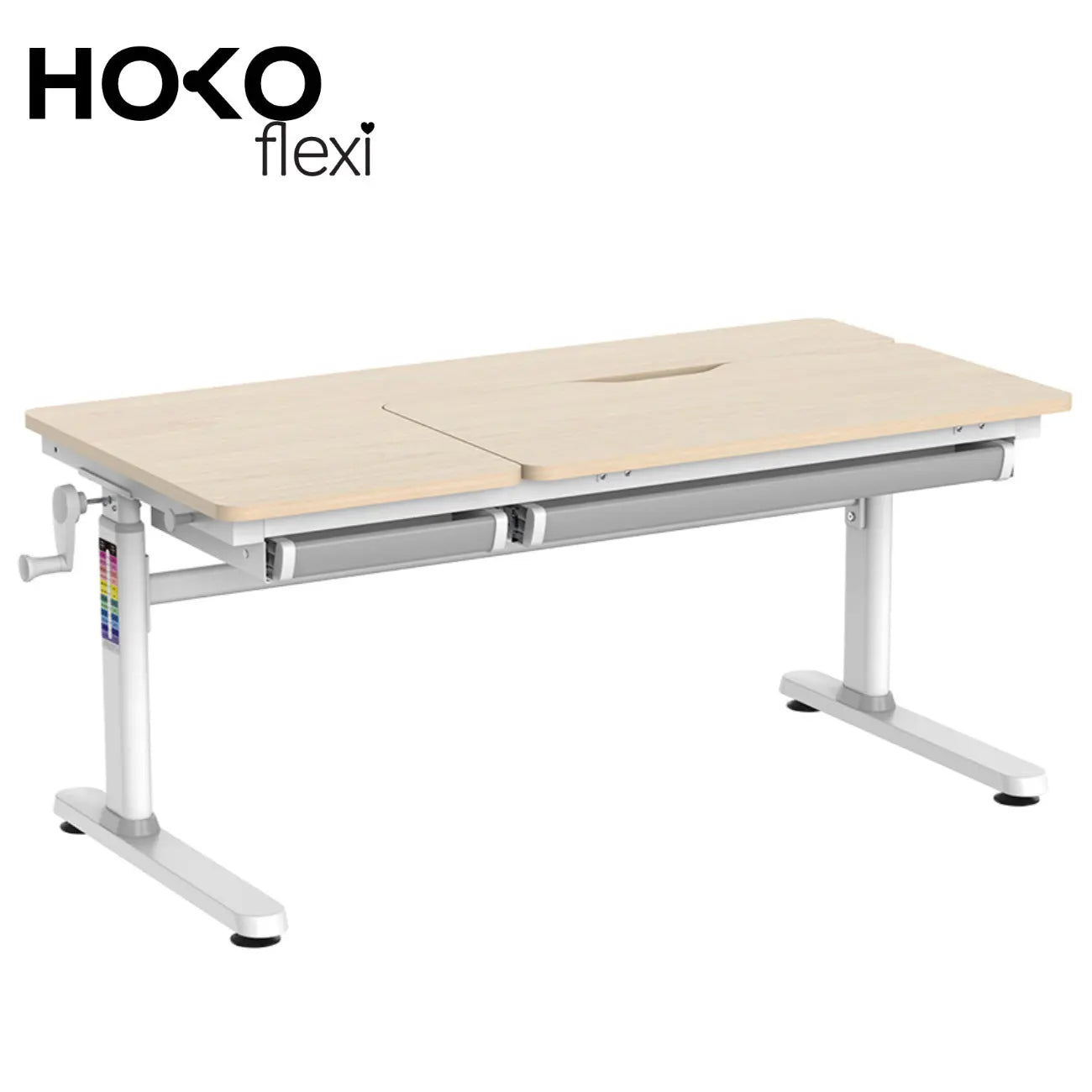 CELIN-Ergo-Study-Table manuell höhenverstellbar Kinder-Schreibtisch mit verstellbarer Tischplatte - HOKO-Style