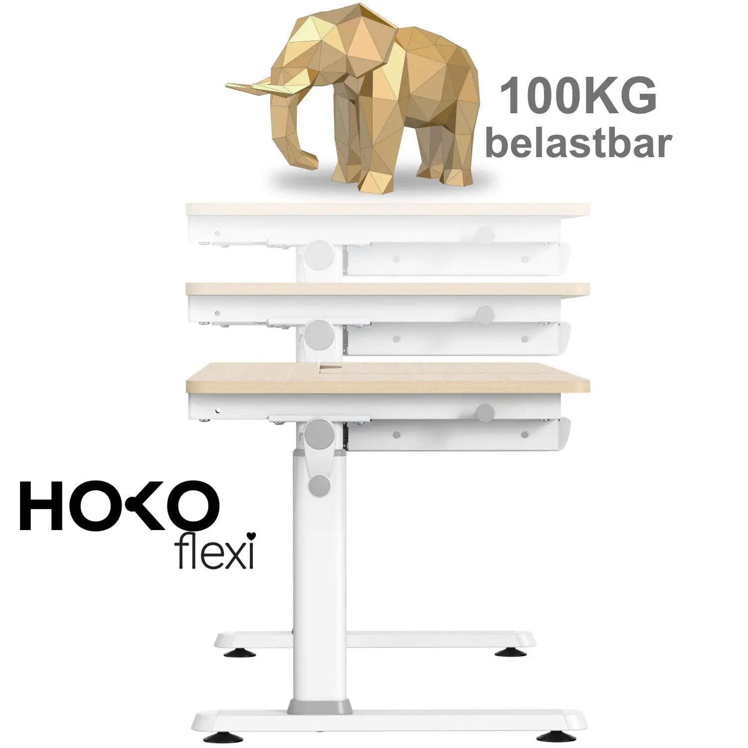 CELIN-Ergo-Study-Table manuell höhenverstellbar Kinder-Schreibtisch mit verstellbarer Tischplatte - HOKO-Style