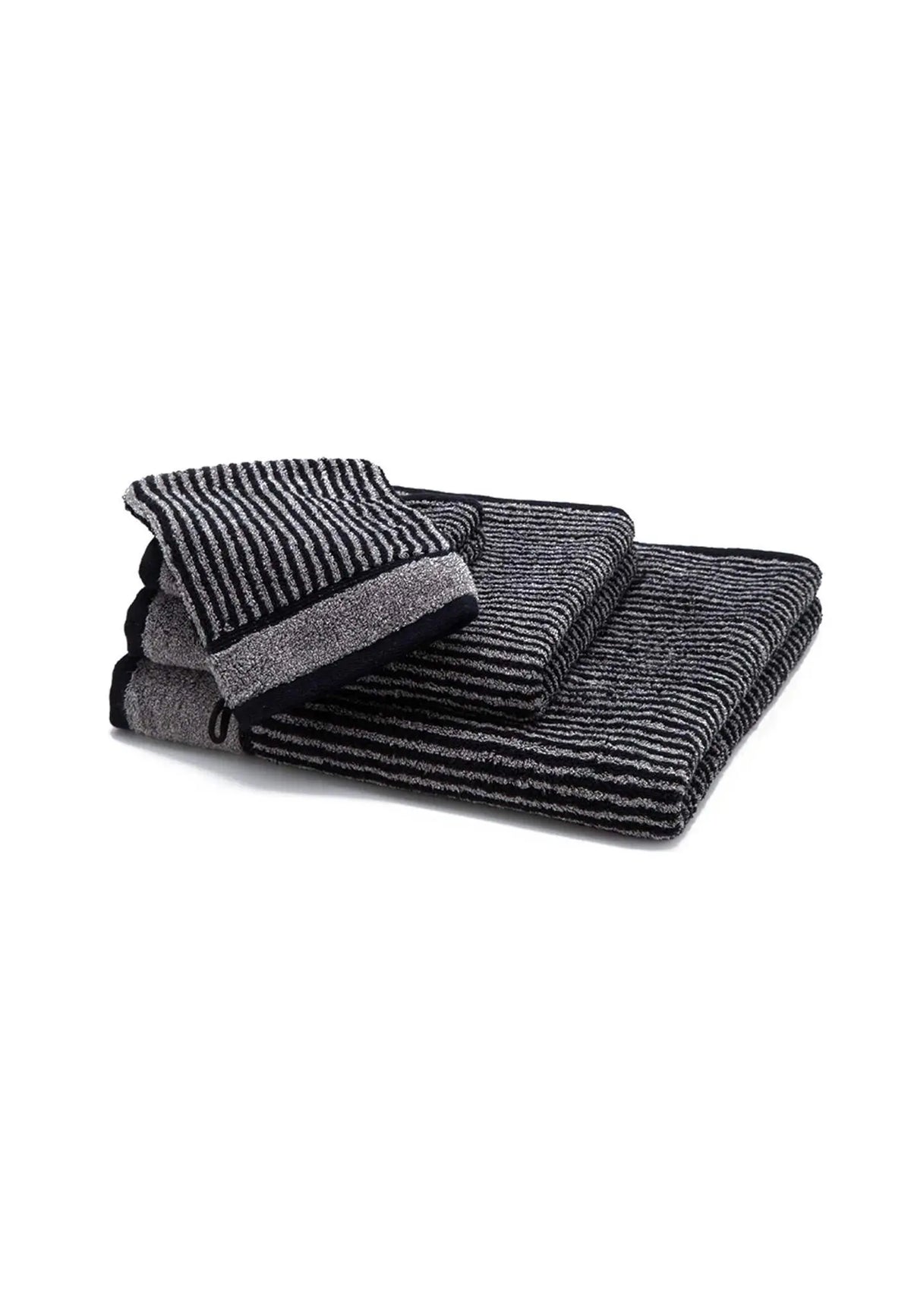 GRACE Classic Streifen Handtuch aus 100 % Baumwolle – Jacquard-Frottier, 500 g/m² - HOKO-Style