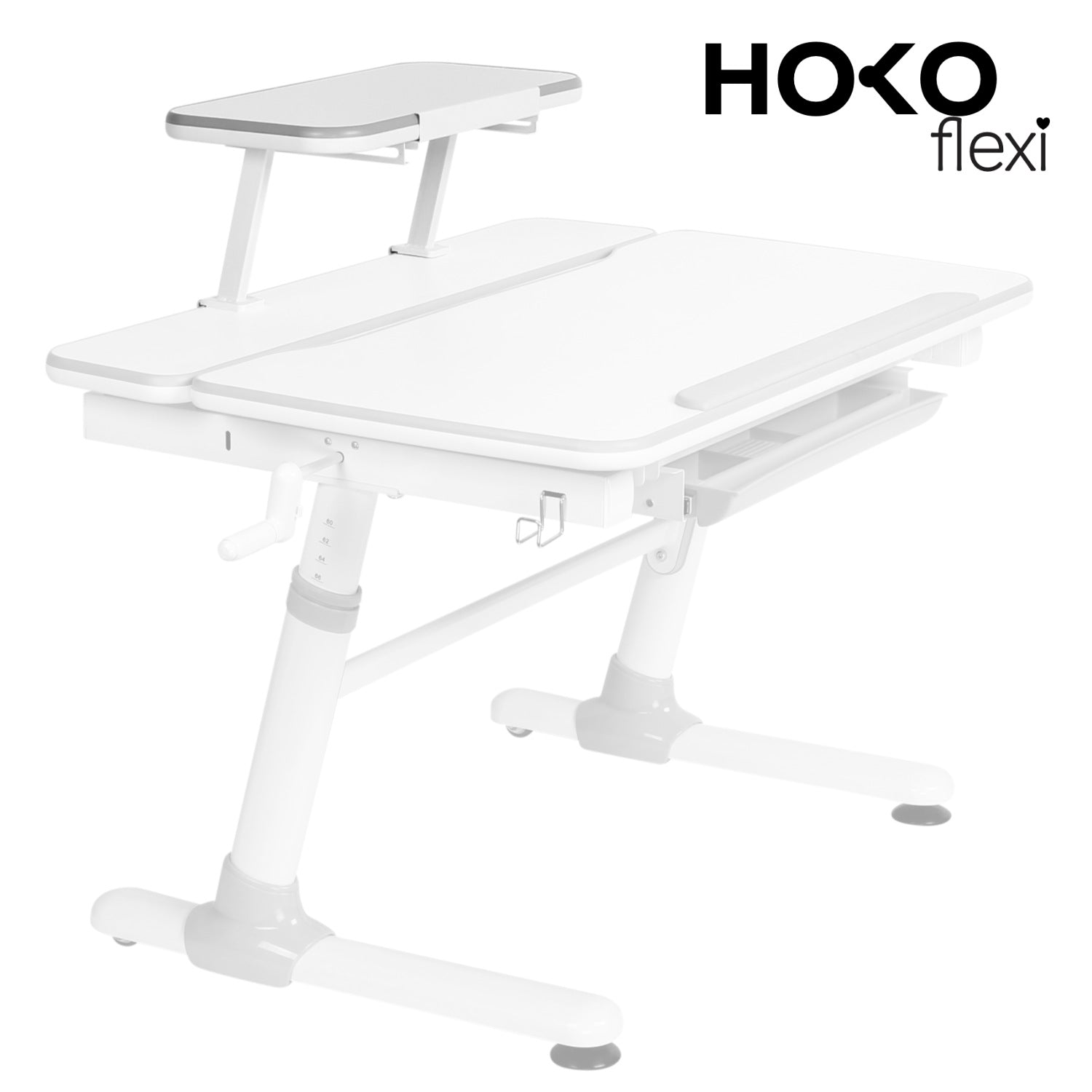 Ergo-Study desk butler with book support for kids desk. Desk butler with book support for children's desks
