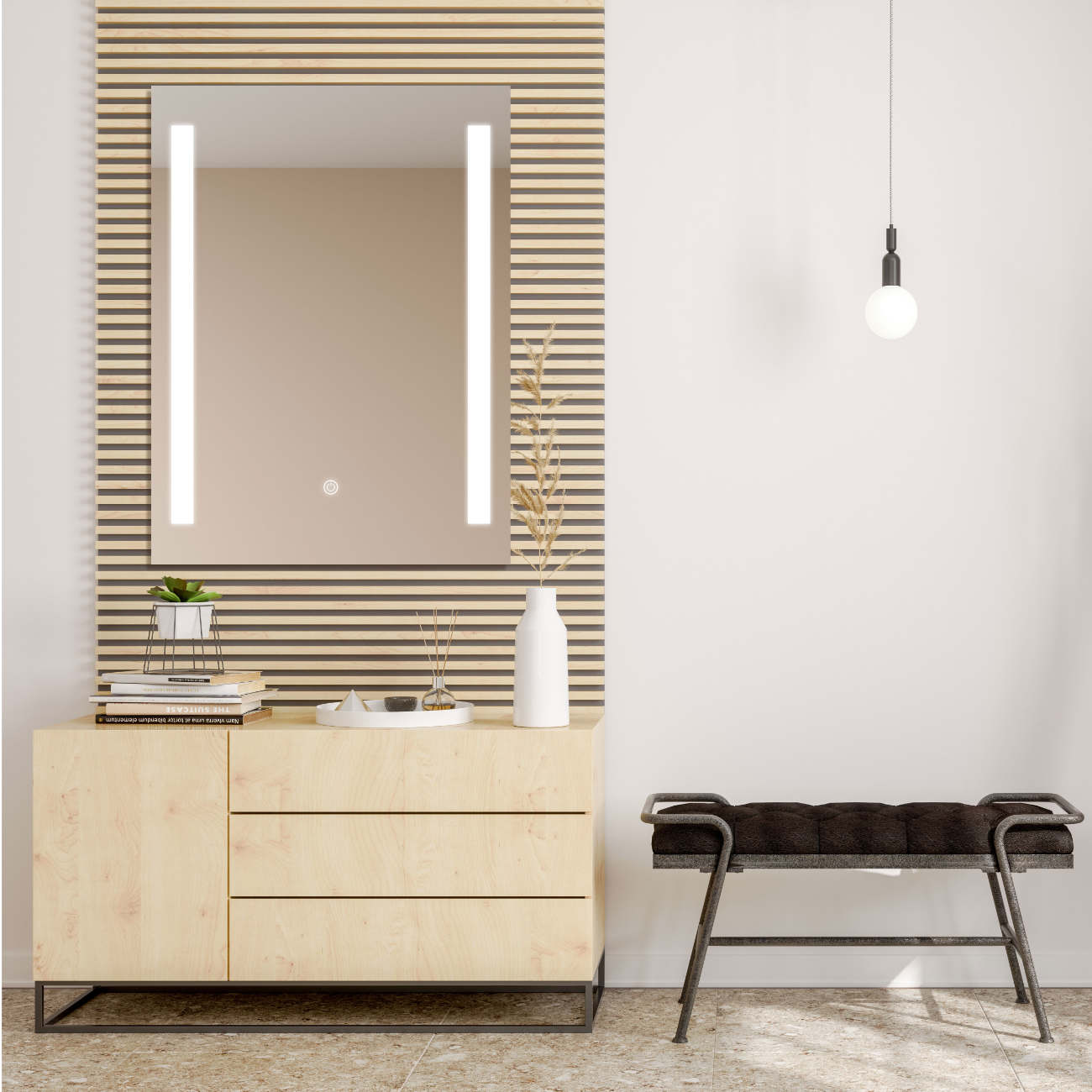 LED Badspiegel, design Dekor Spiegel, Badspiegel mit led Beleuchtung