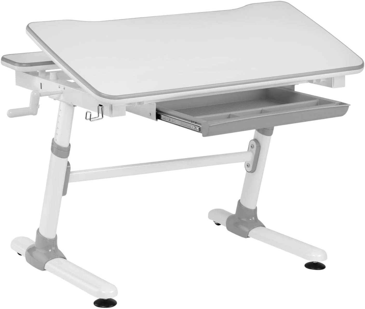 manuell Höhenverstellbar Kinder-Schreibtisch mit Verstellbarer Tischplatte