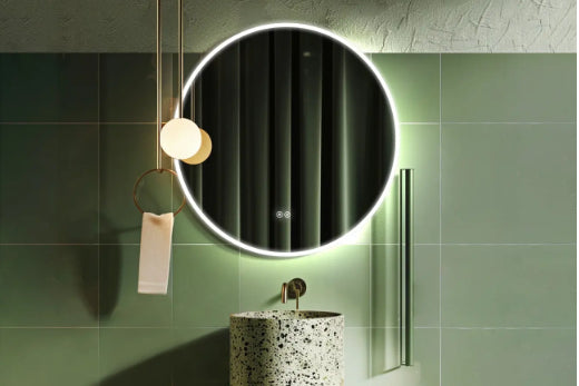 Badezimmer-Spiegel-rund-richtig-auswählen-Tipps-für-Licht-und-Stil - HOKO-Style
