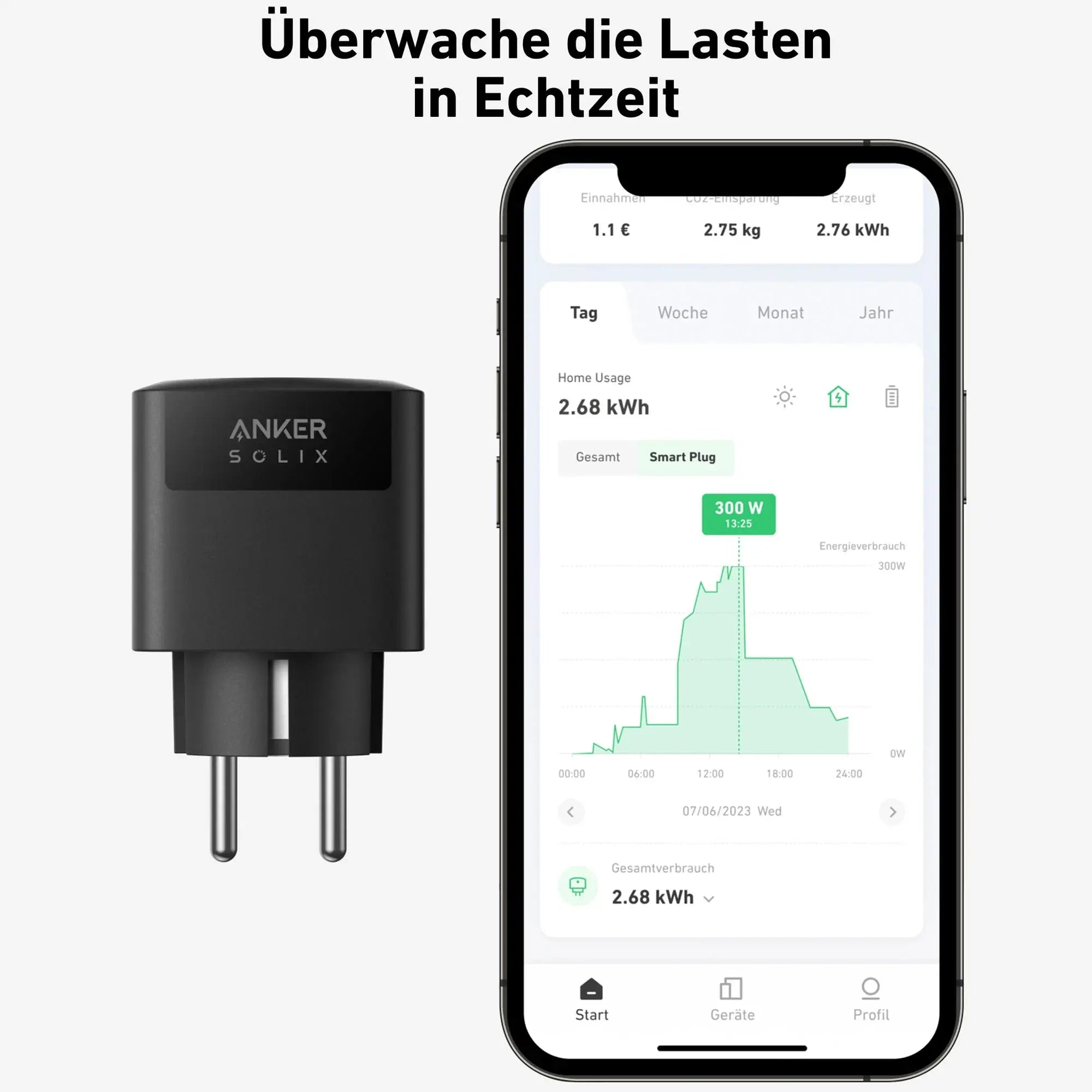 Anker SOLIX Smart Plug, WLAN-Steckdose App Fernbedienung für Anker PRO / Plus - HOKO-Style