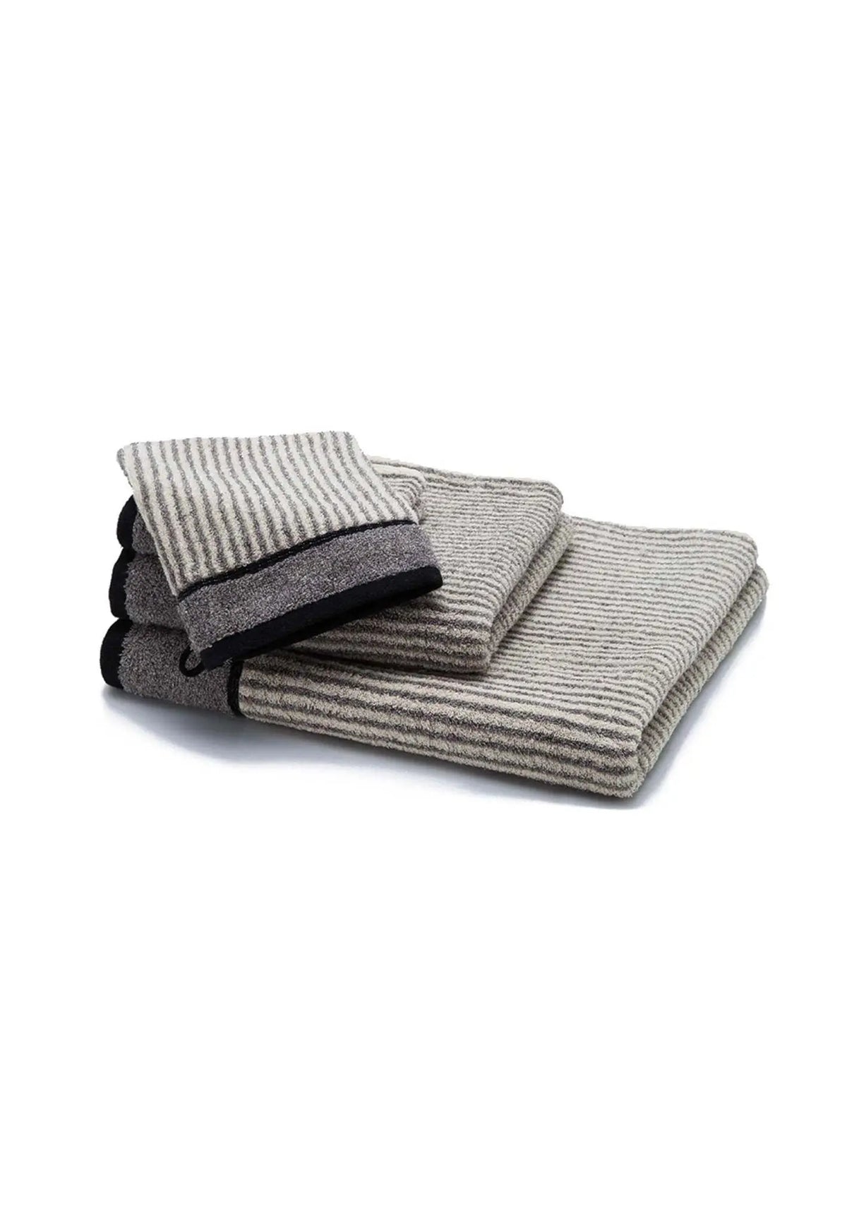 GRACE Classic Streifen Handtuch aus 100 % Baumwolle – Jacquard-Frottier, 500 g/m² - HOKO-Style