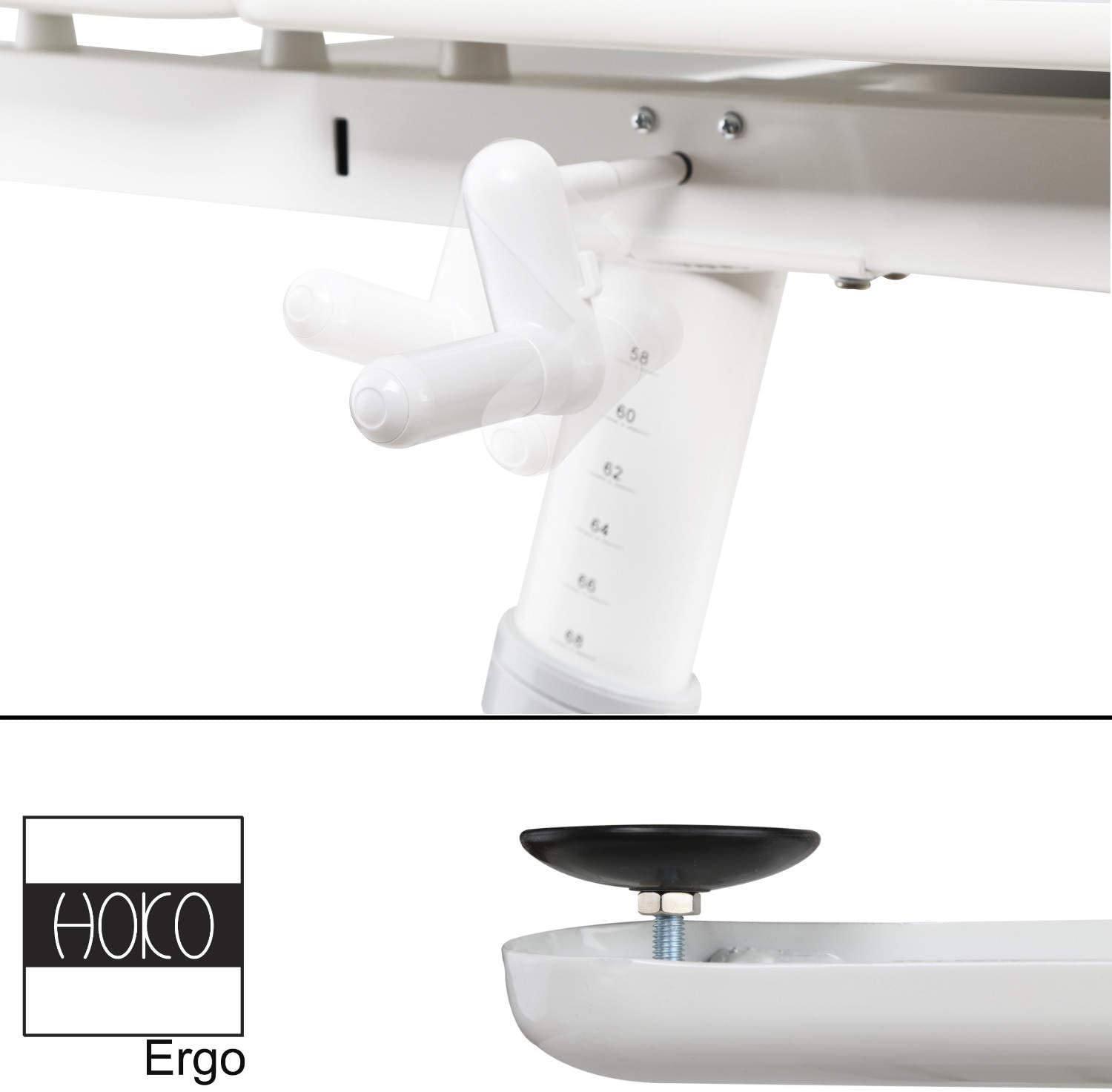 ERGO height-adjustable children's desk with adjustable table top